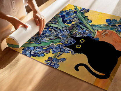 Funky Black Cat
