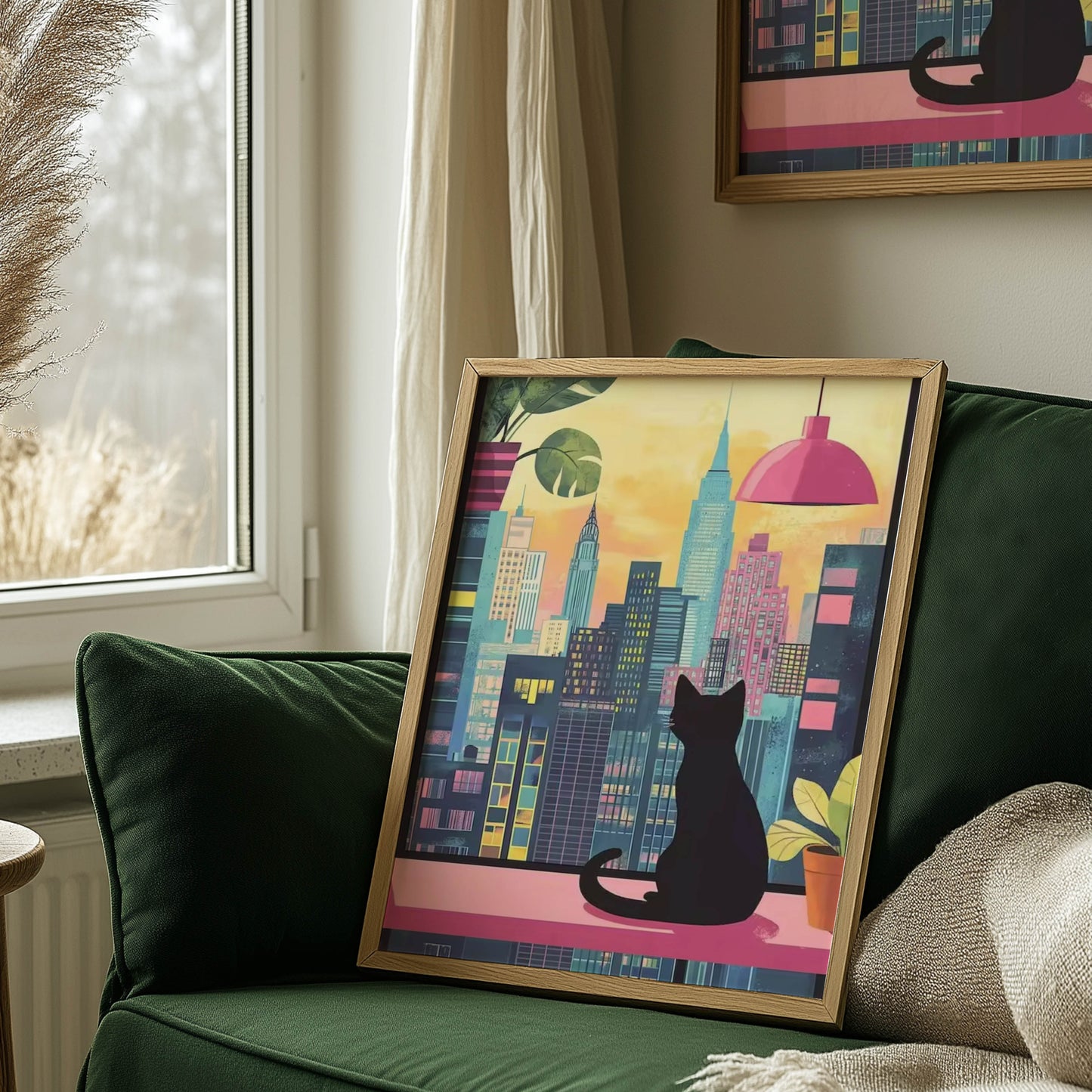 Cat New York Night