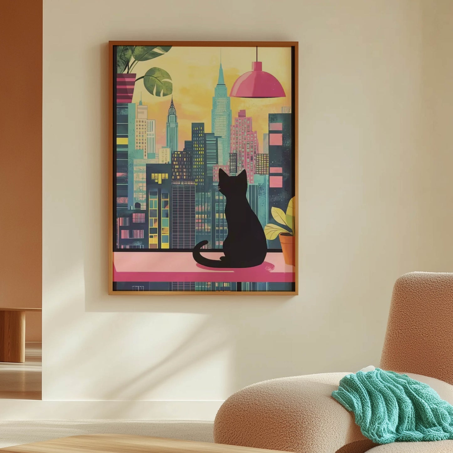 Cat New York Night