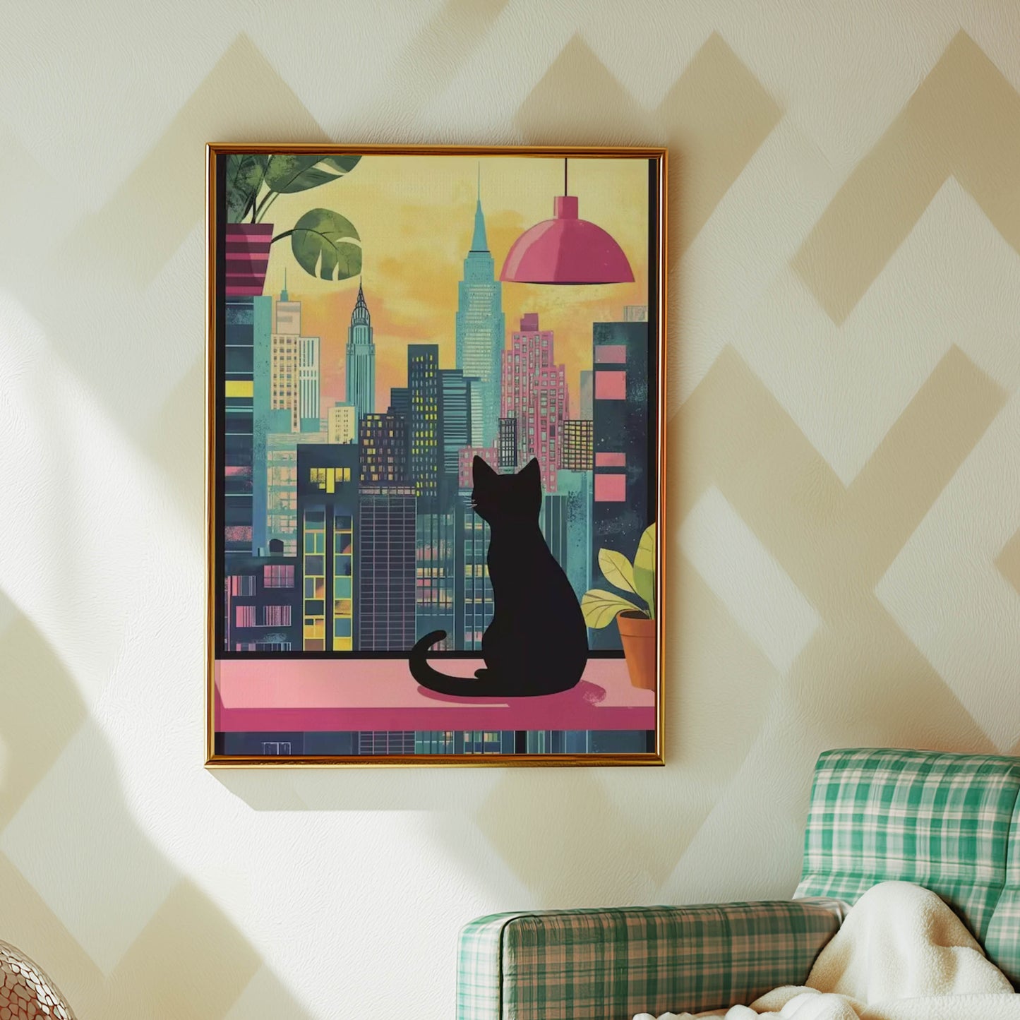 Cat New York Night