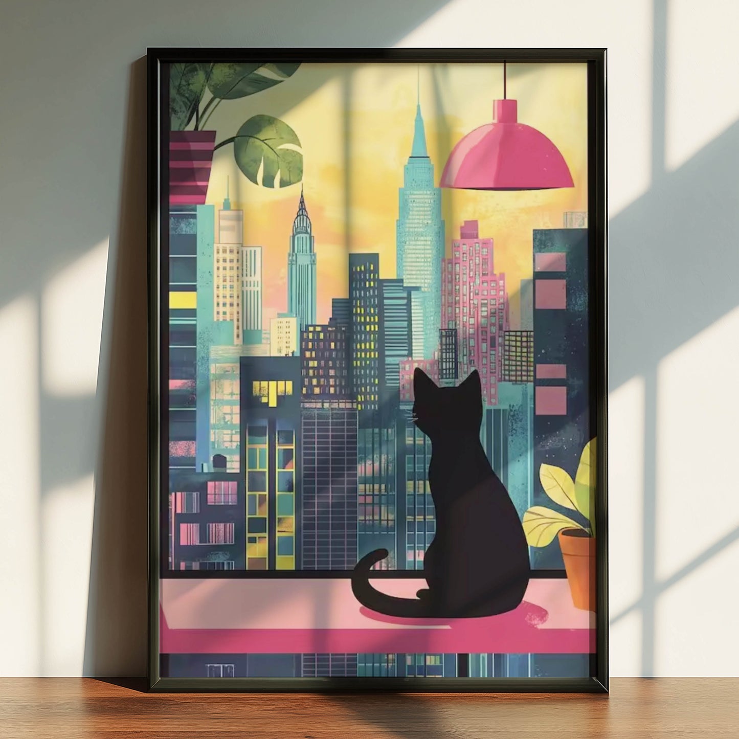 Cat New York Night