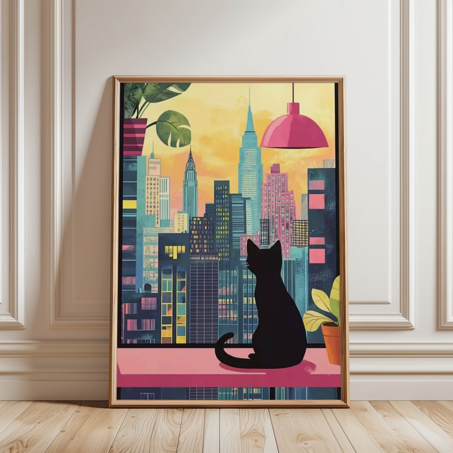 Cat New York Night