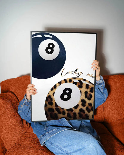 Leopard Lucky 8 Ball