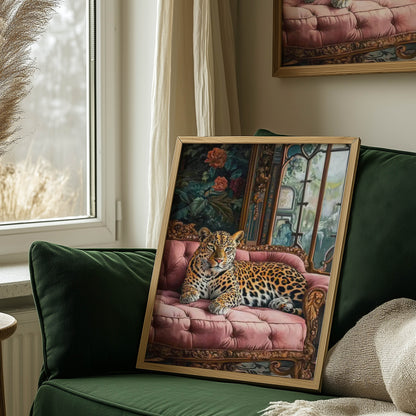 Leopard Pink Sofa