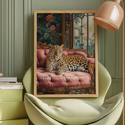 Leopard Pink Sofa