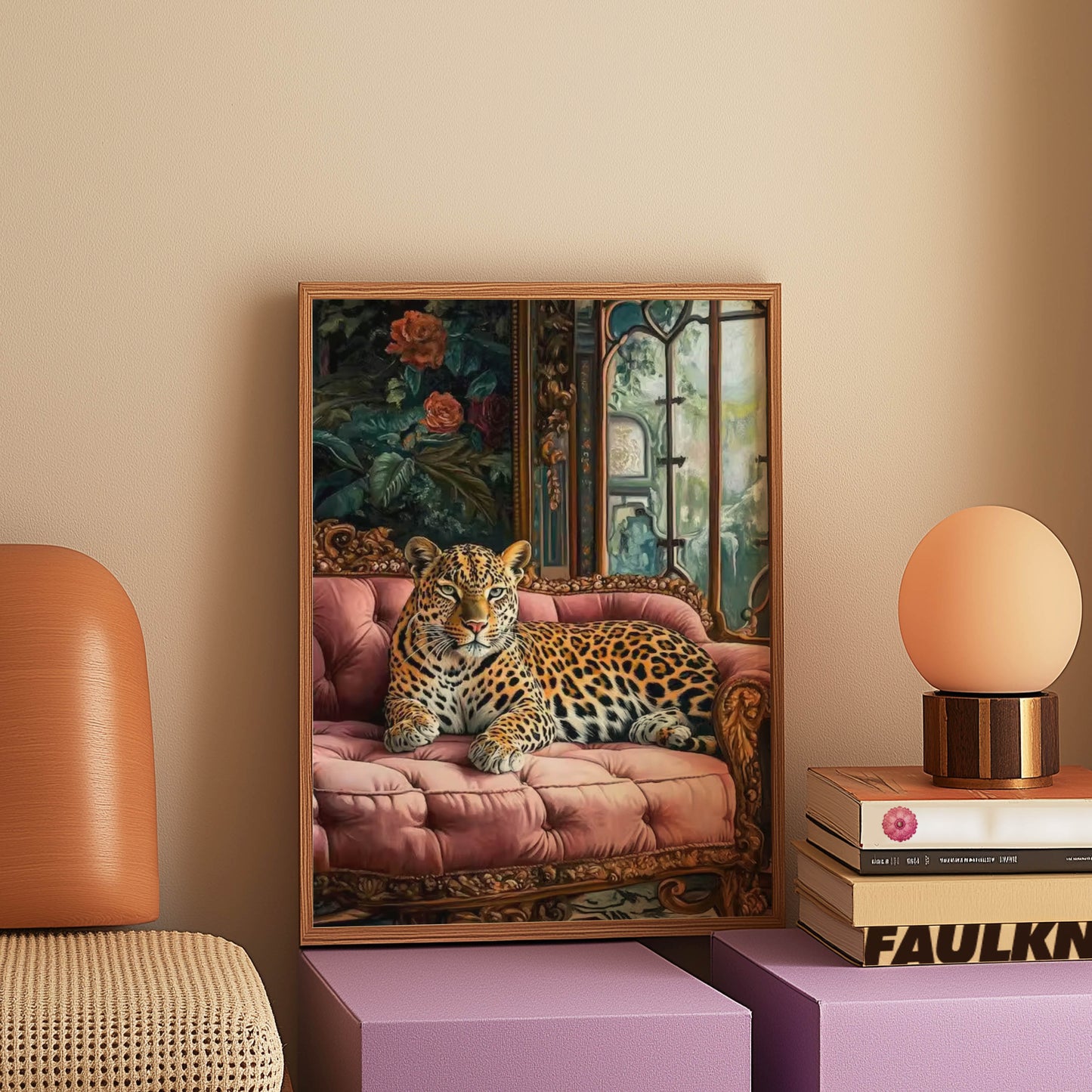 Leopard Pink Sofa