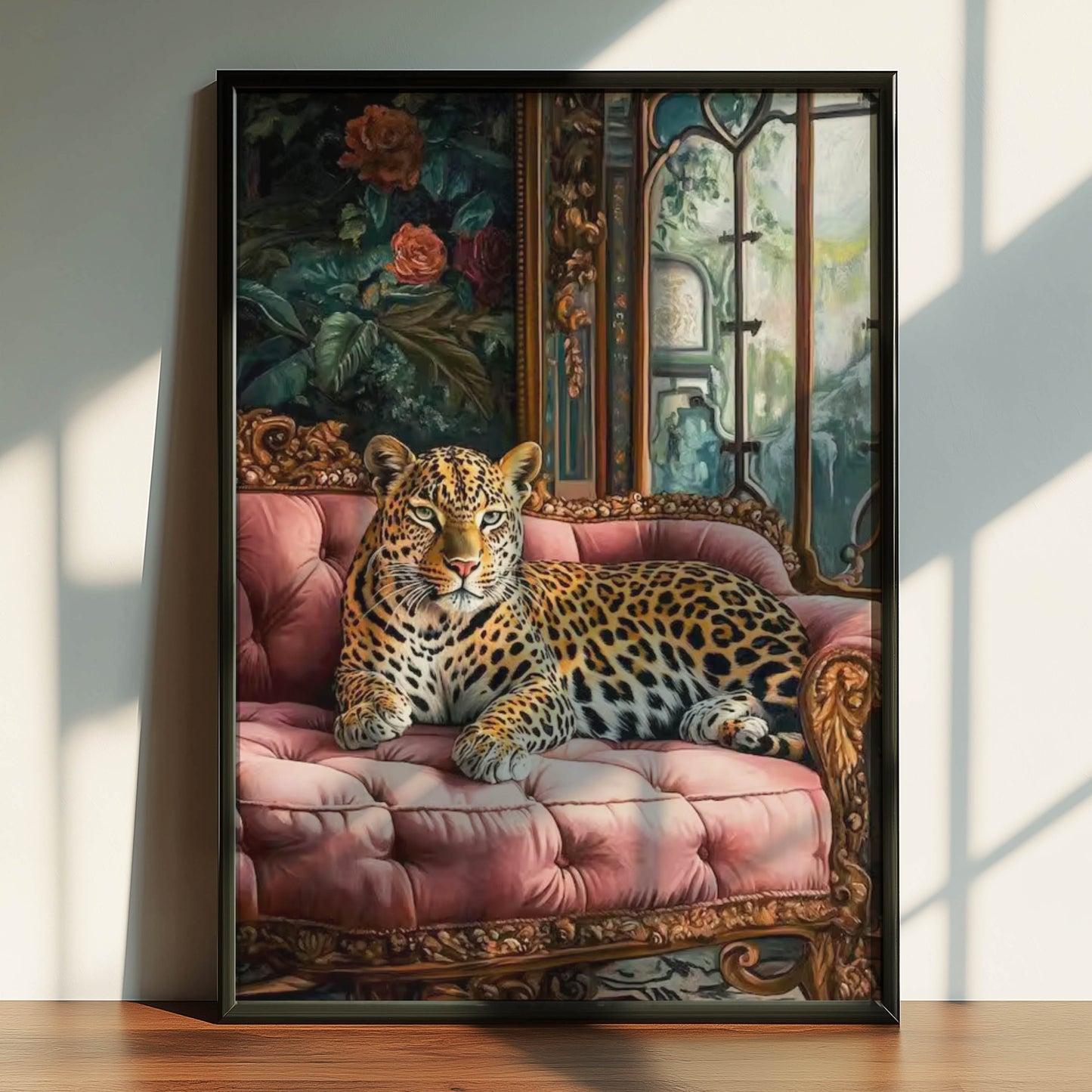 Leopard Pink Sofa