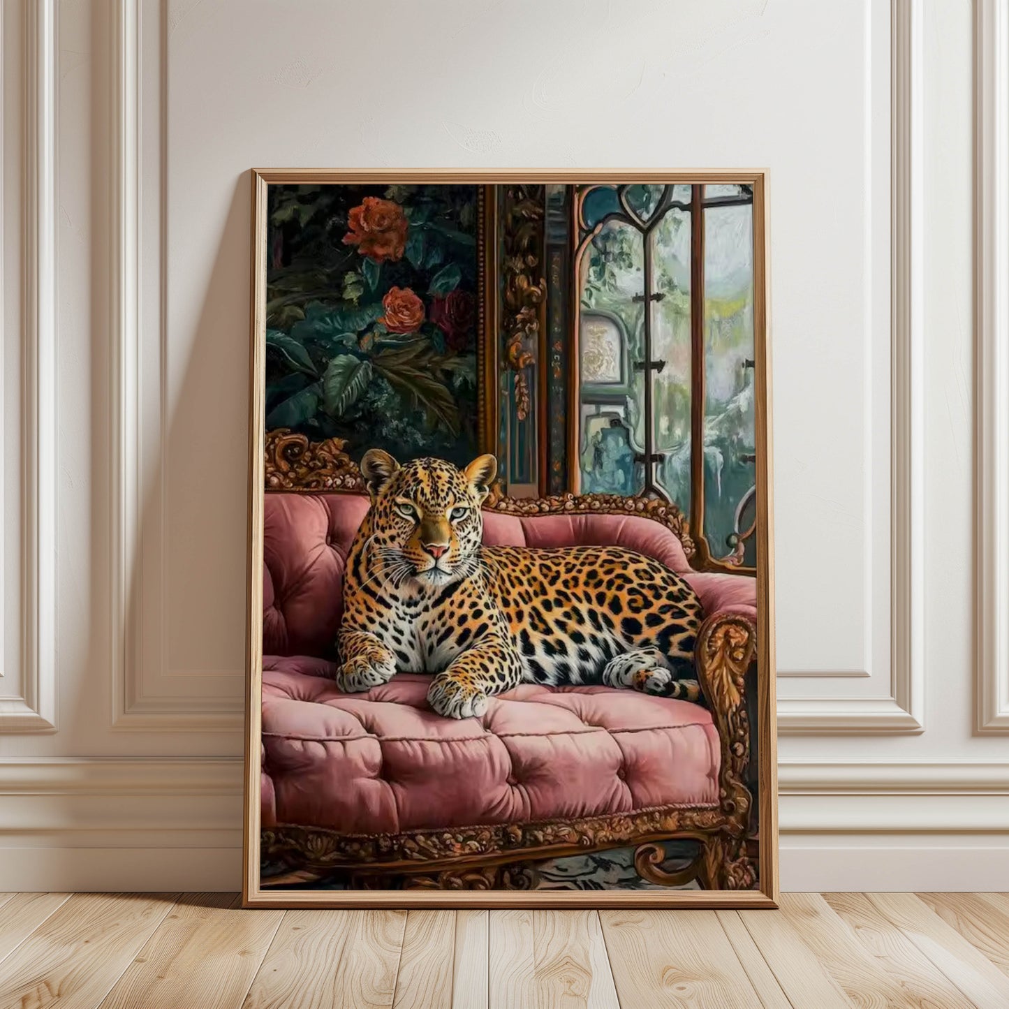 Leopard Pink Sofa