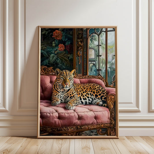 Leopard Pink Sofa
