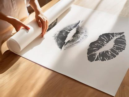 Three Lip Prints