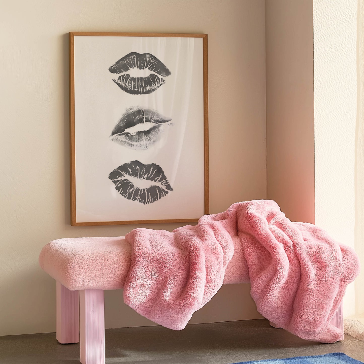 Three Lip Prints