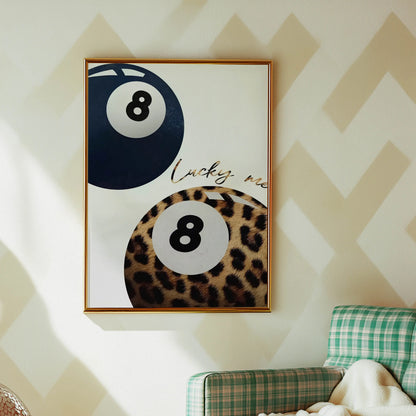 Leopard Lucky 8 Ball
