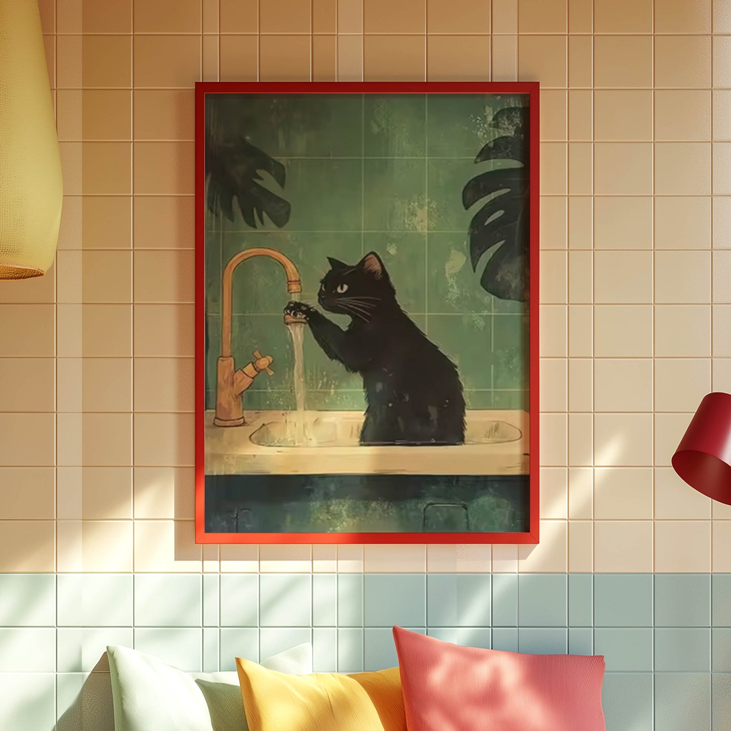 Cat at the Sink