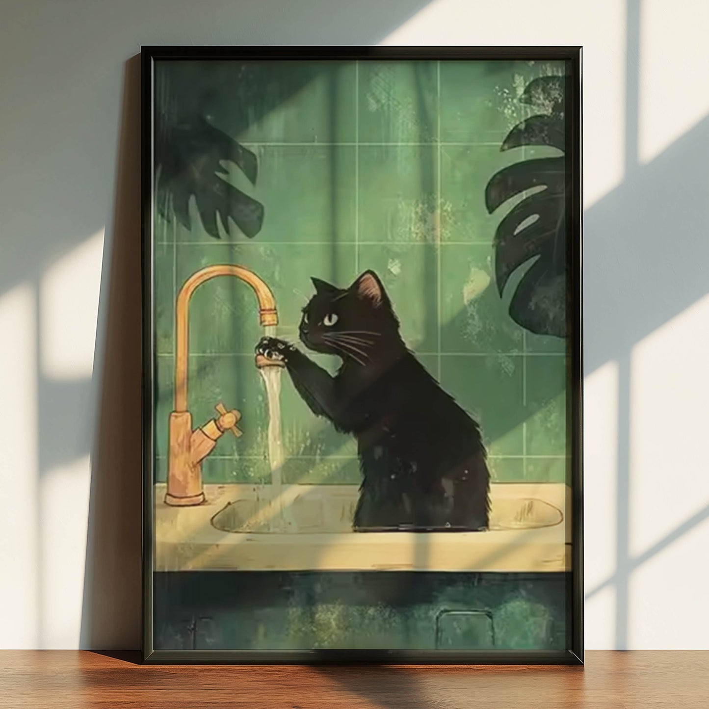 Cat at the Sink