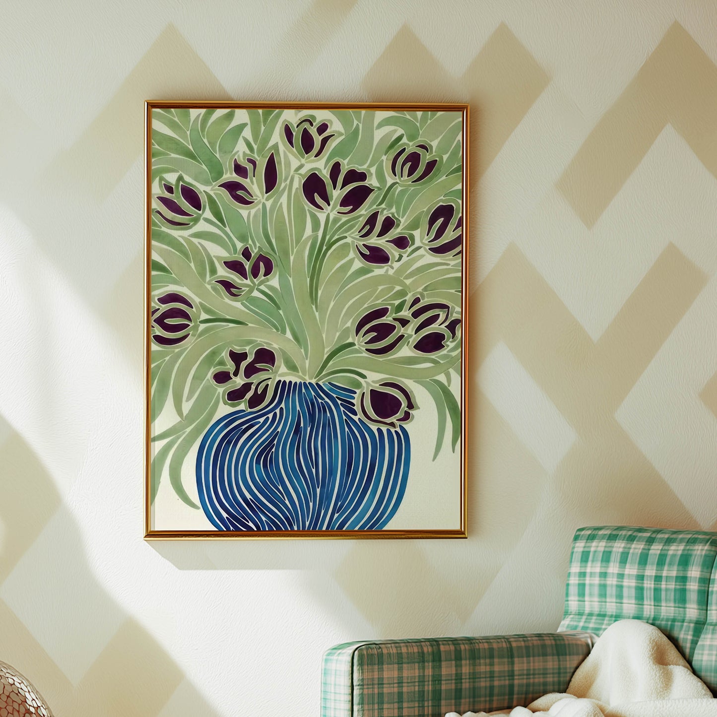 Purple Tulips Vase