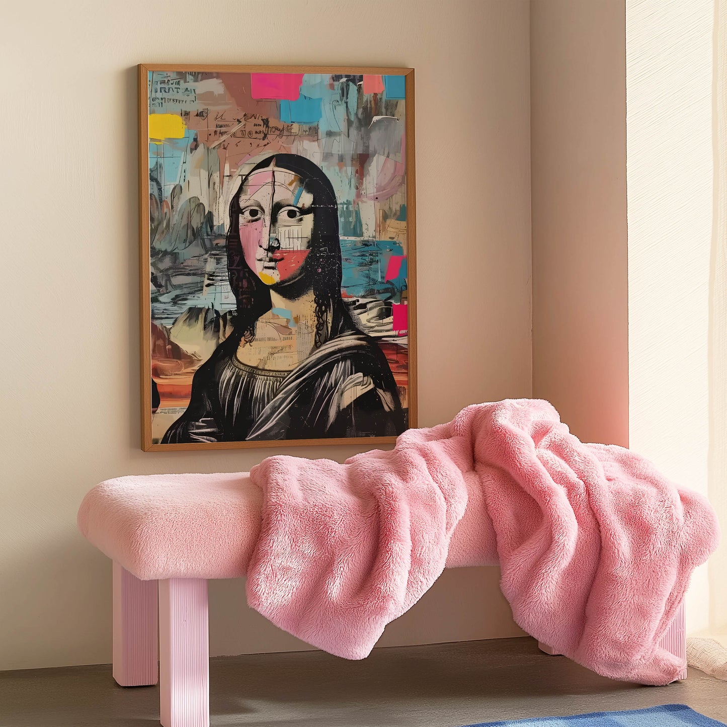 Mona Lisa Mixed Media Collage