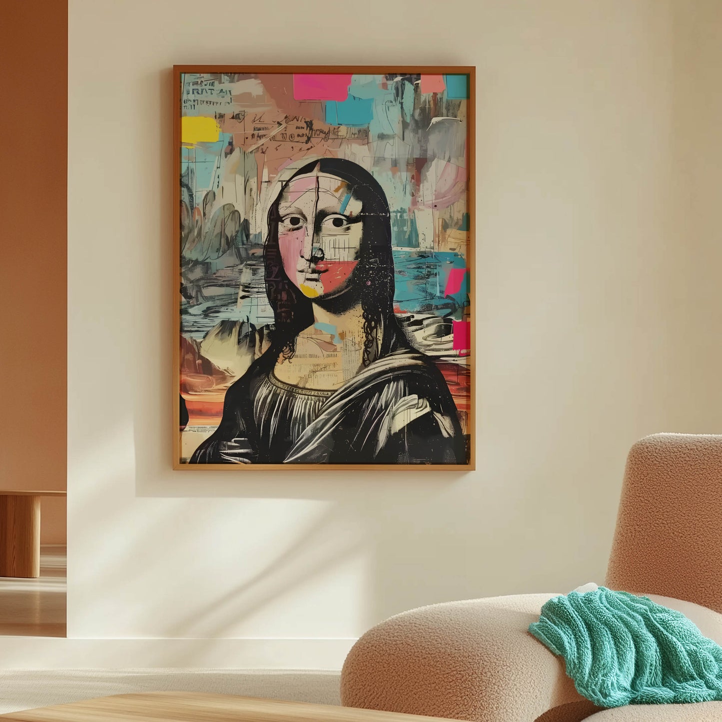 Mona Lisa Mixed Media Collage