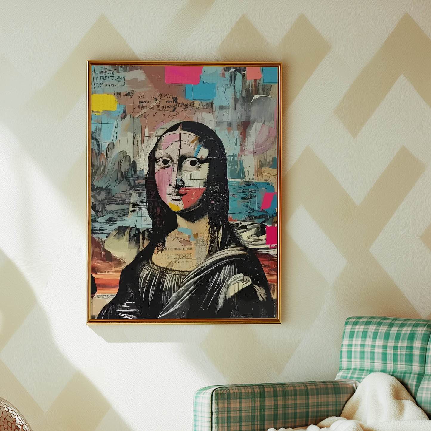 Mona Lisa Mixed Media Collage