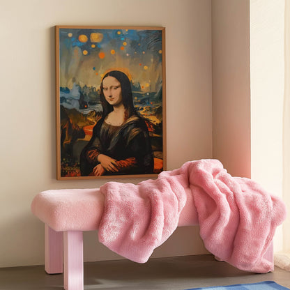 Mona Lisa Starry Night Sky