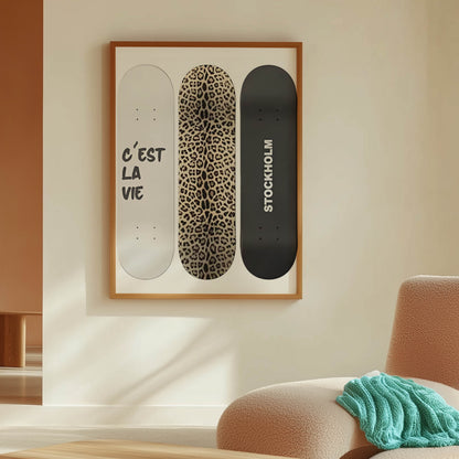 Three Skateboards