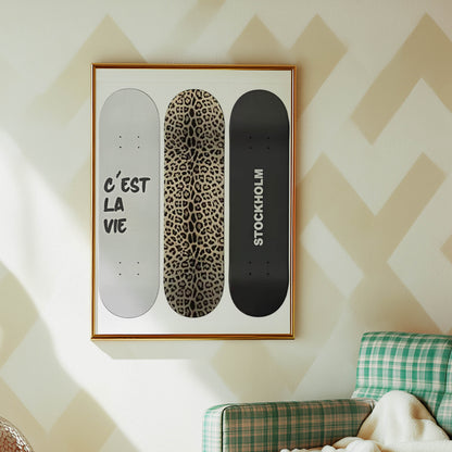 Three Skateboards