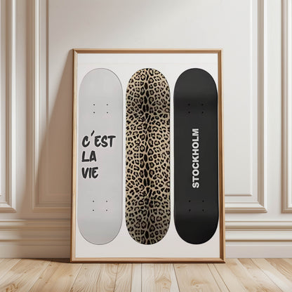 Three Skateboards