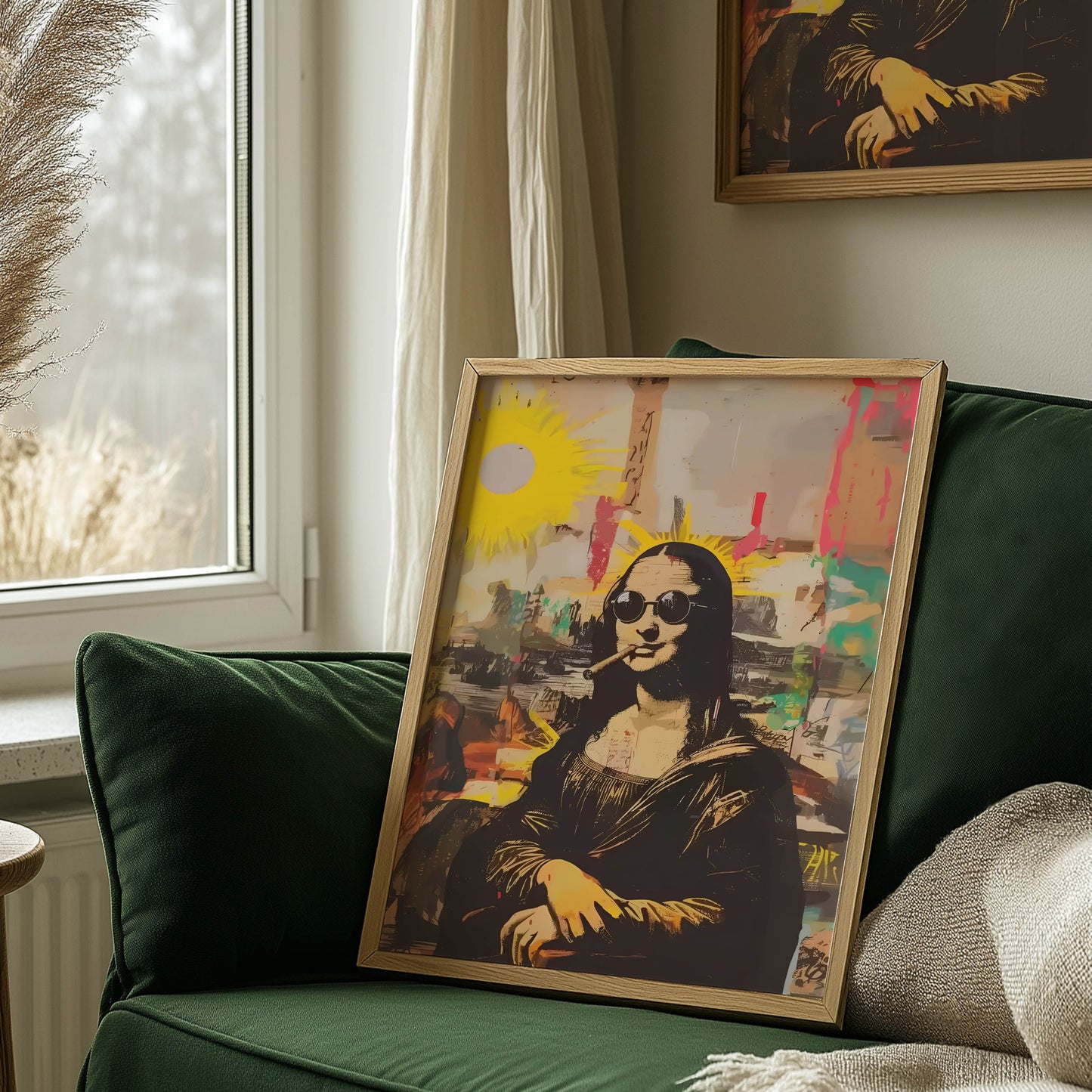 Mona Lisa Street Art Sunglasses