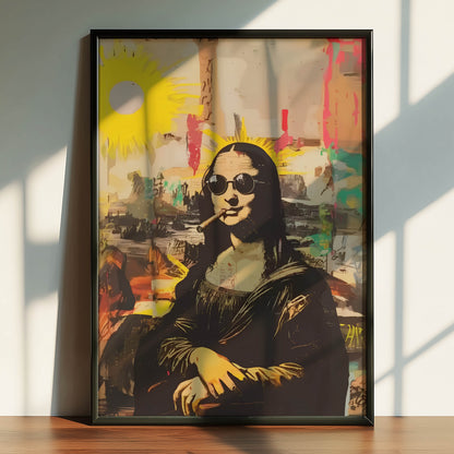 Mona Lisa Street Art Sunglasses