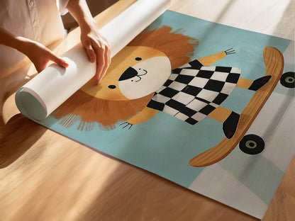 Lion Skateboarder
