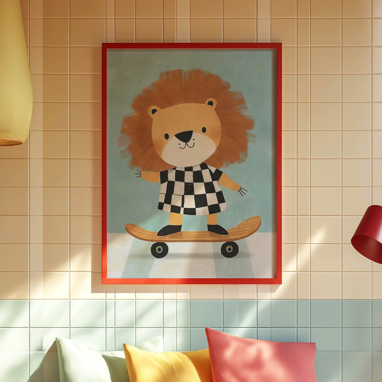 Lion Skateboarder