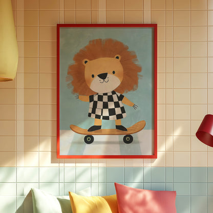 Lion Skateboarder