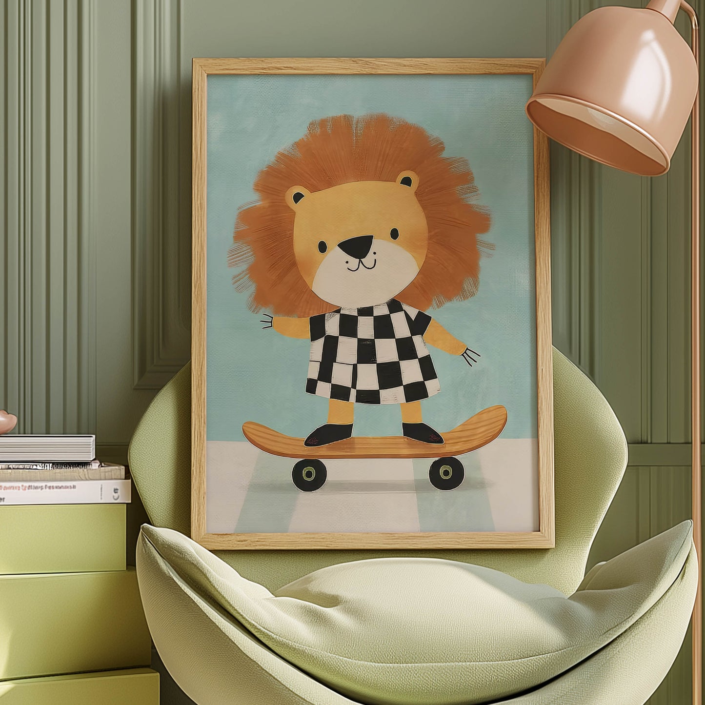 Lion Skateboarder