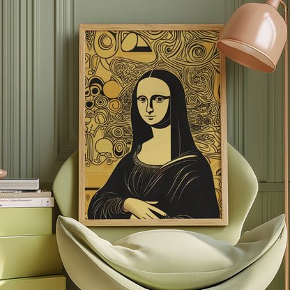 Mona Lisa Klimt Gold