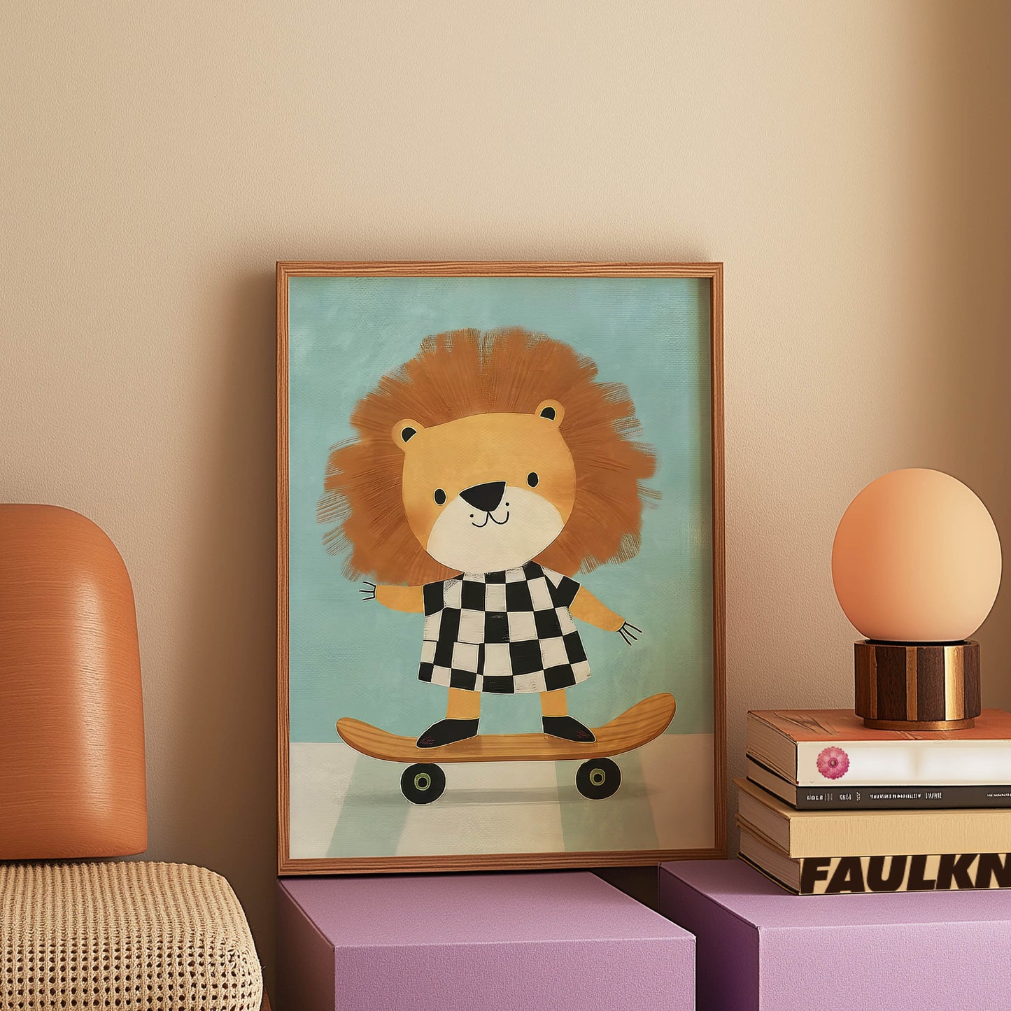 Lion Skateboarder