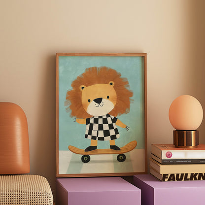 Lion Skateboarder