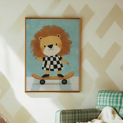 Lion Skateboarder