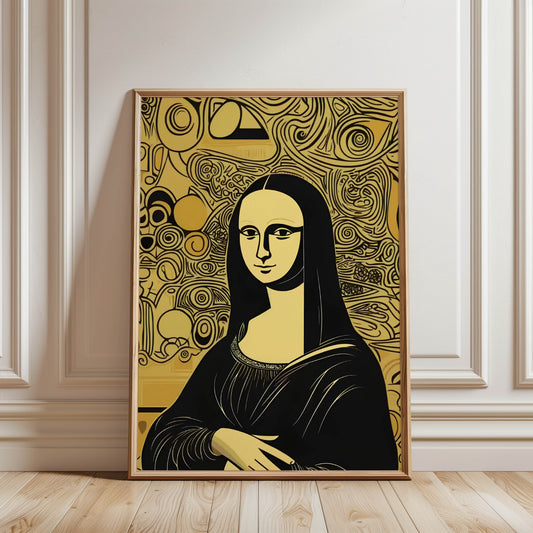Mona Lisa Klimt Gold