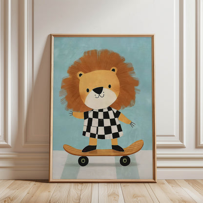 Lion Skateboarder