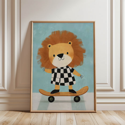 Lion Skateboarder