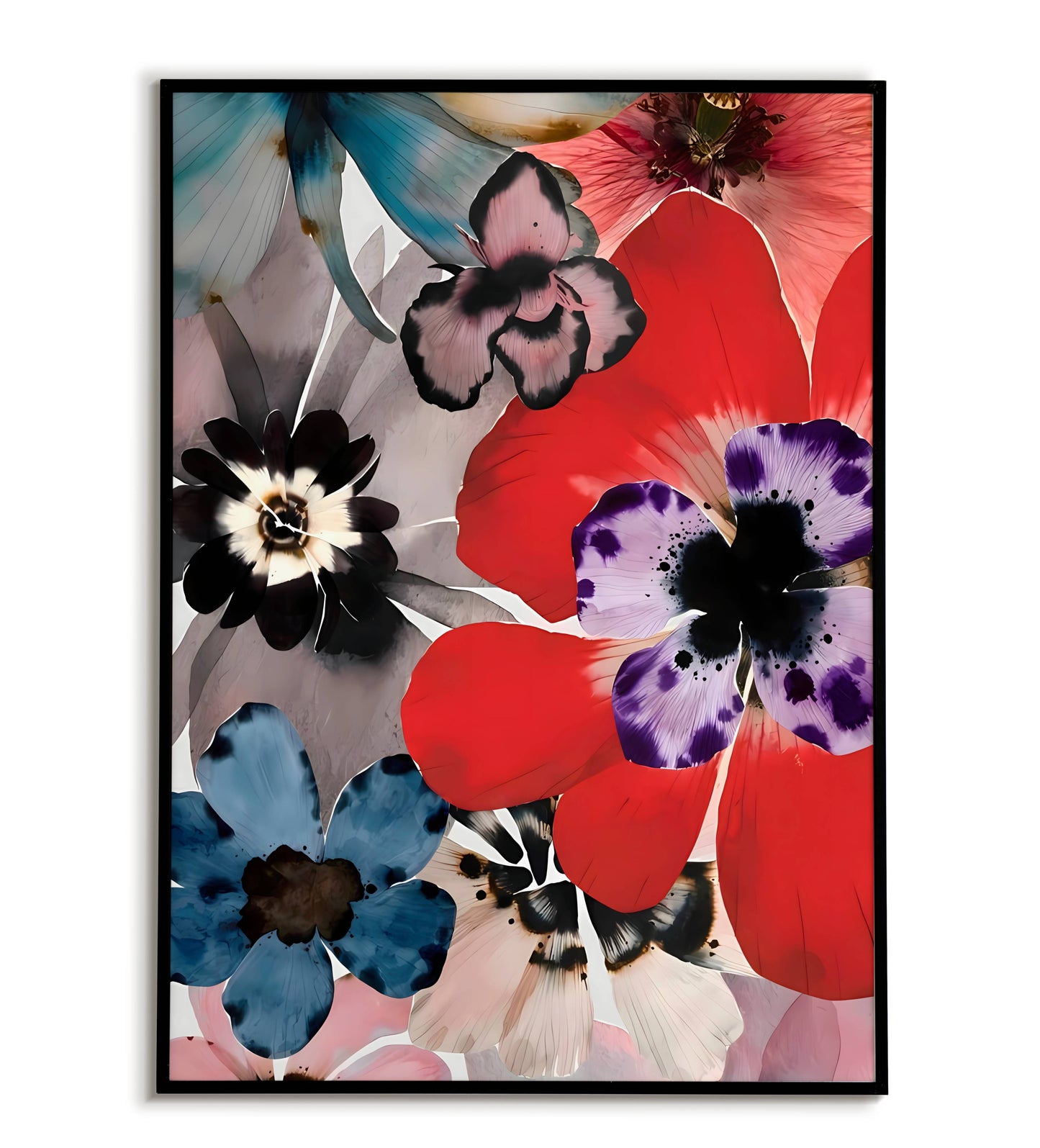 Floral Design poster. Beautiful and decorative floral artwork.