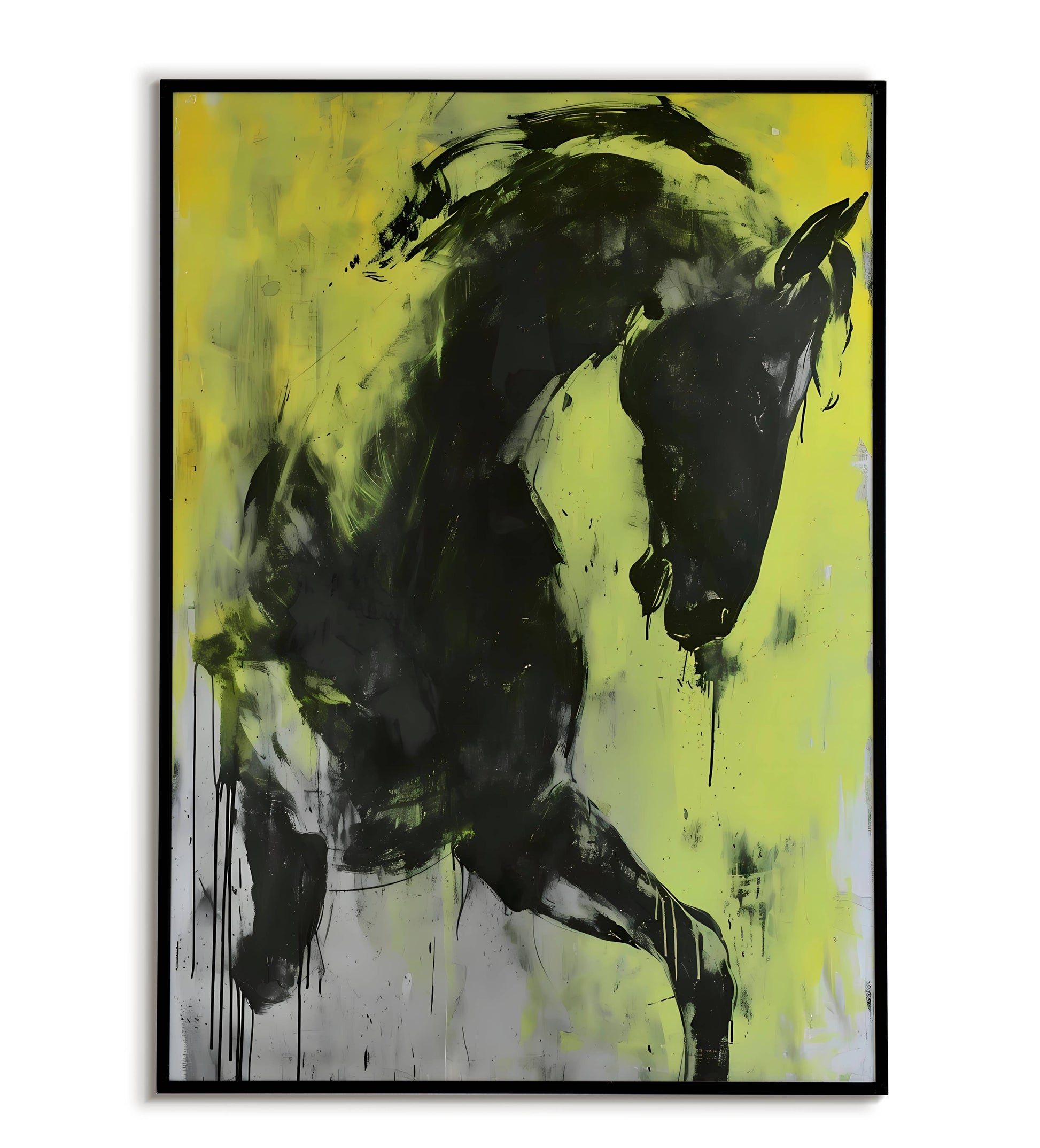 "Minimalist Horse" printable animal poster in a minimalist style.
