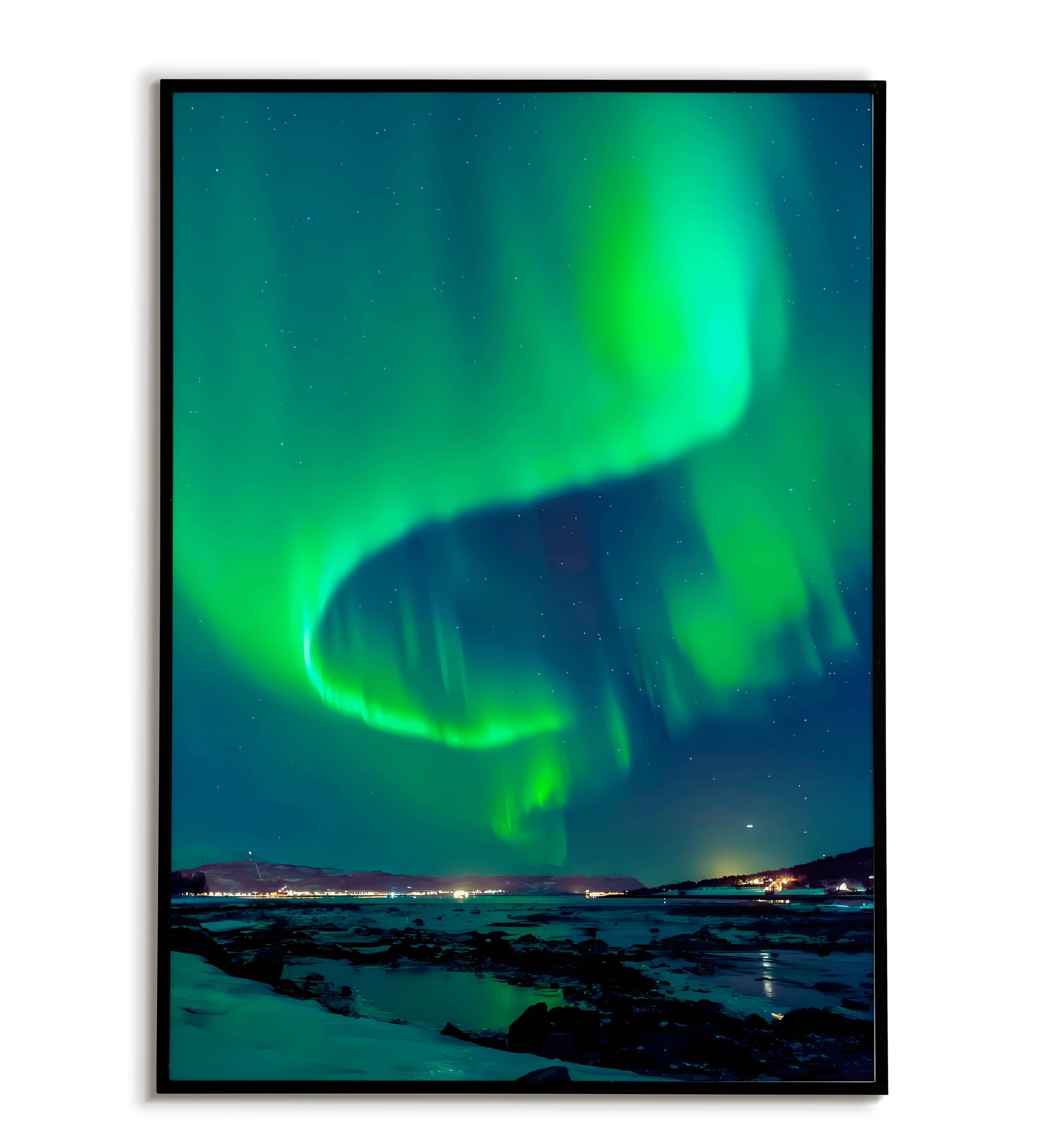 Northern Lights - Printable Wall Art / Poster. Download this awe-inspiring image to bring a touch of wonder to your decor.