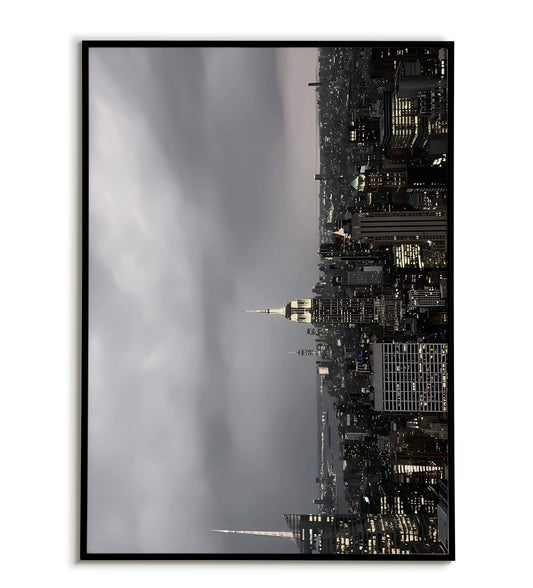 NYC Skyline - Printable Wall Art / Poster. Download this iconic image to add a touch of urban energy to your decor.