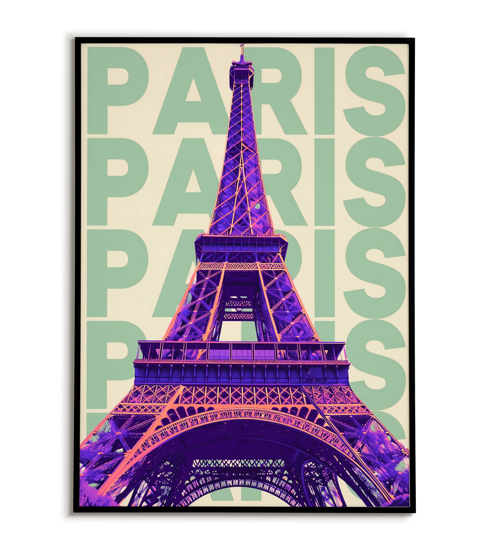 "PARIS" printable travel poster in a simple design.