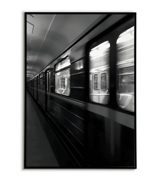 Subway in black & white