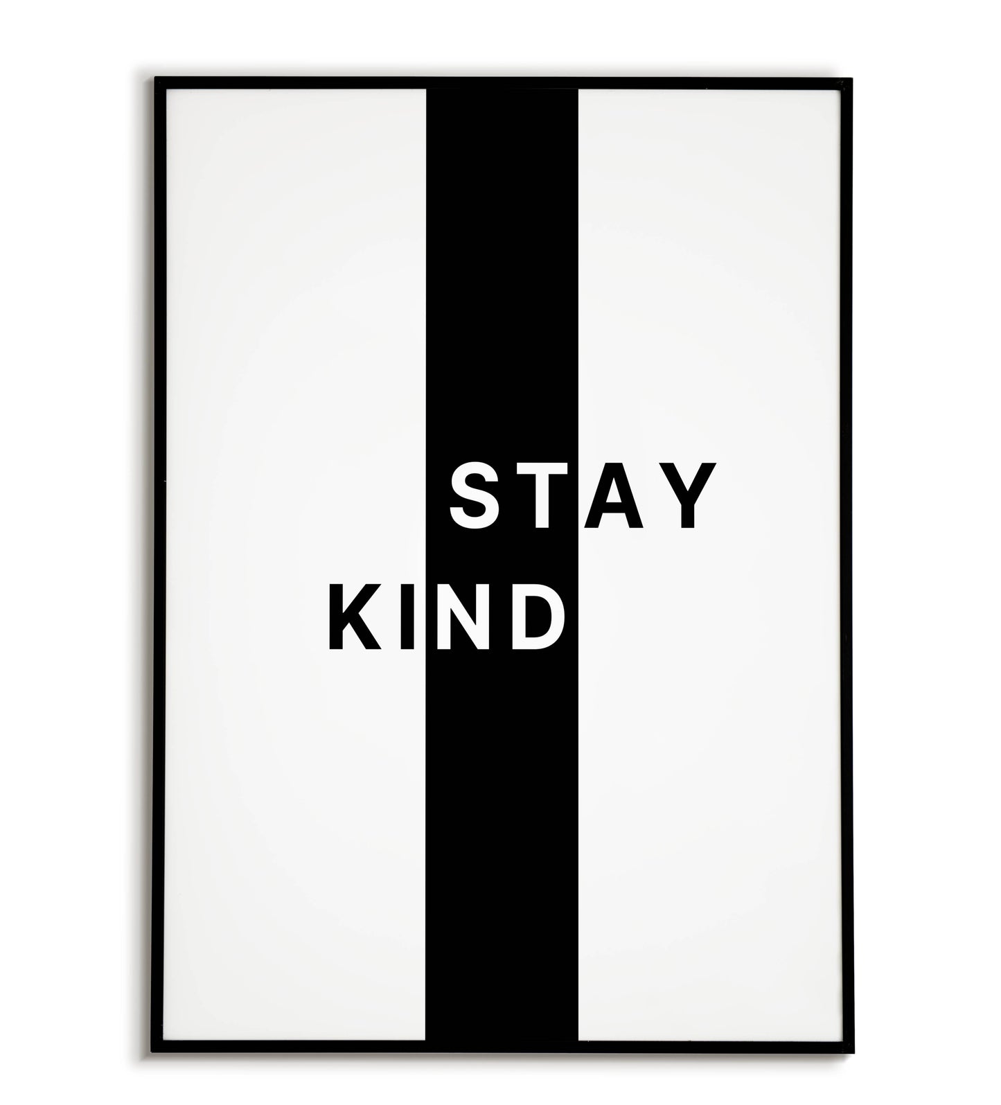 Inspirational "Stay kind" printable poster, promoting kindness and compassion.	