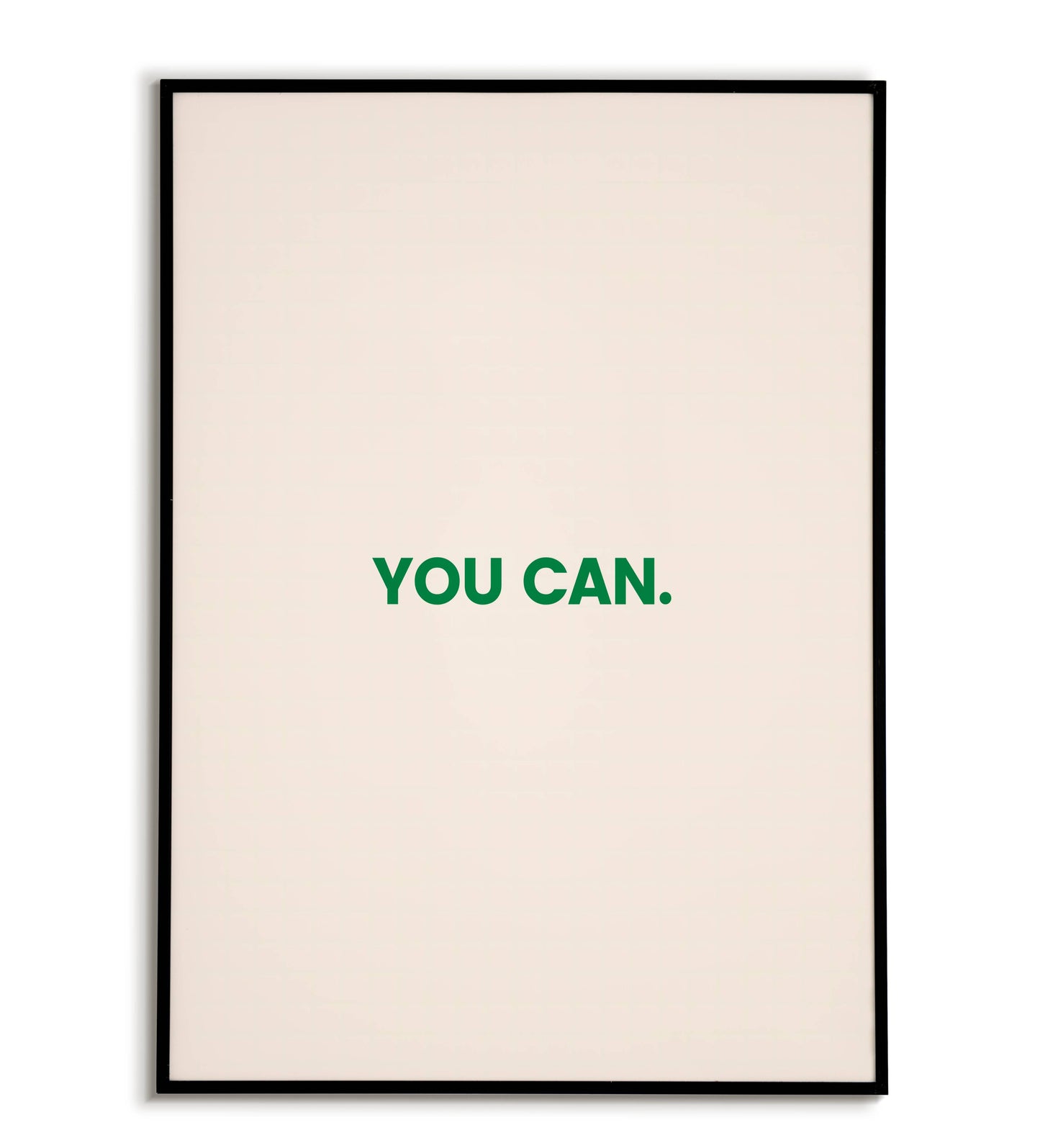 Motivational "You can" printable poster, promoting self-belief and possibility.	