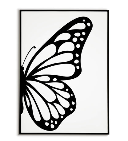 "Butterfly Wing" printable nature poster featuring a butterfly wing.