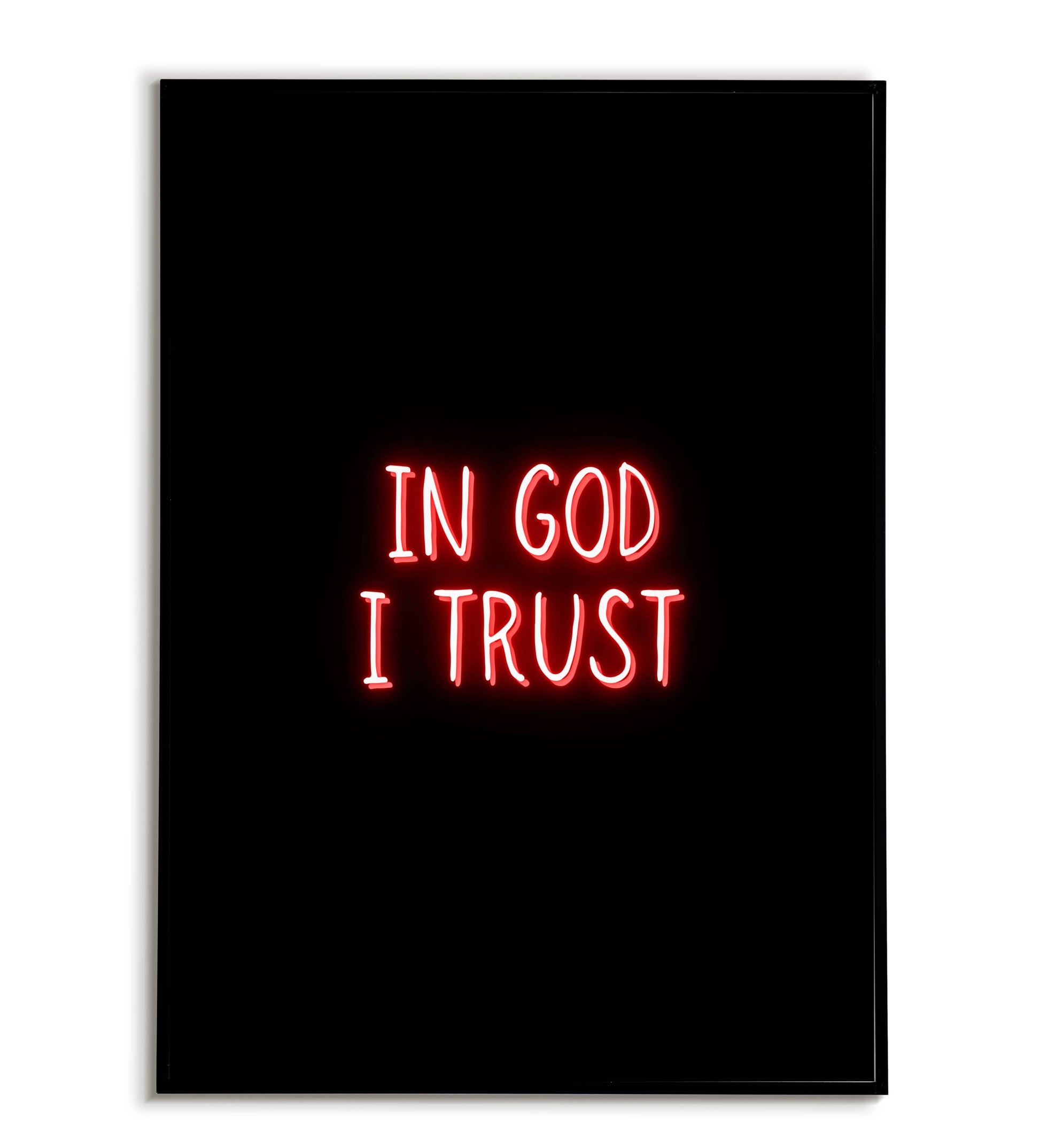 "In God I Trust" printable faith-based poster.