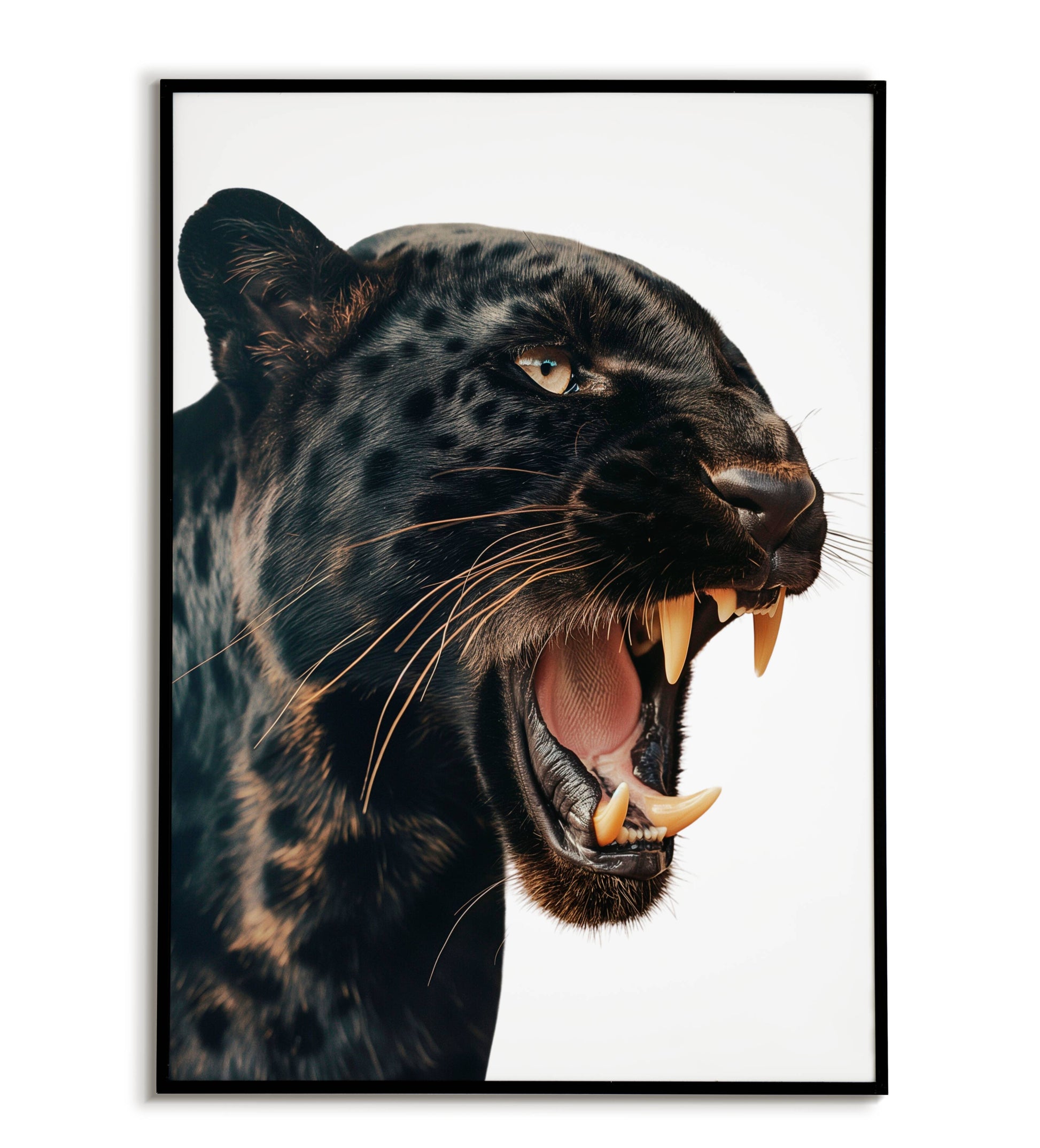 Black Leopard" abstract interpretation of a black leopard